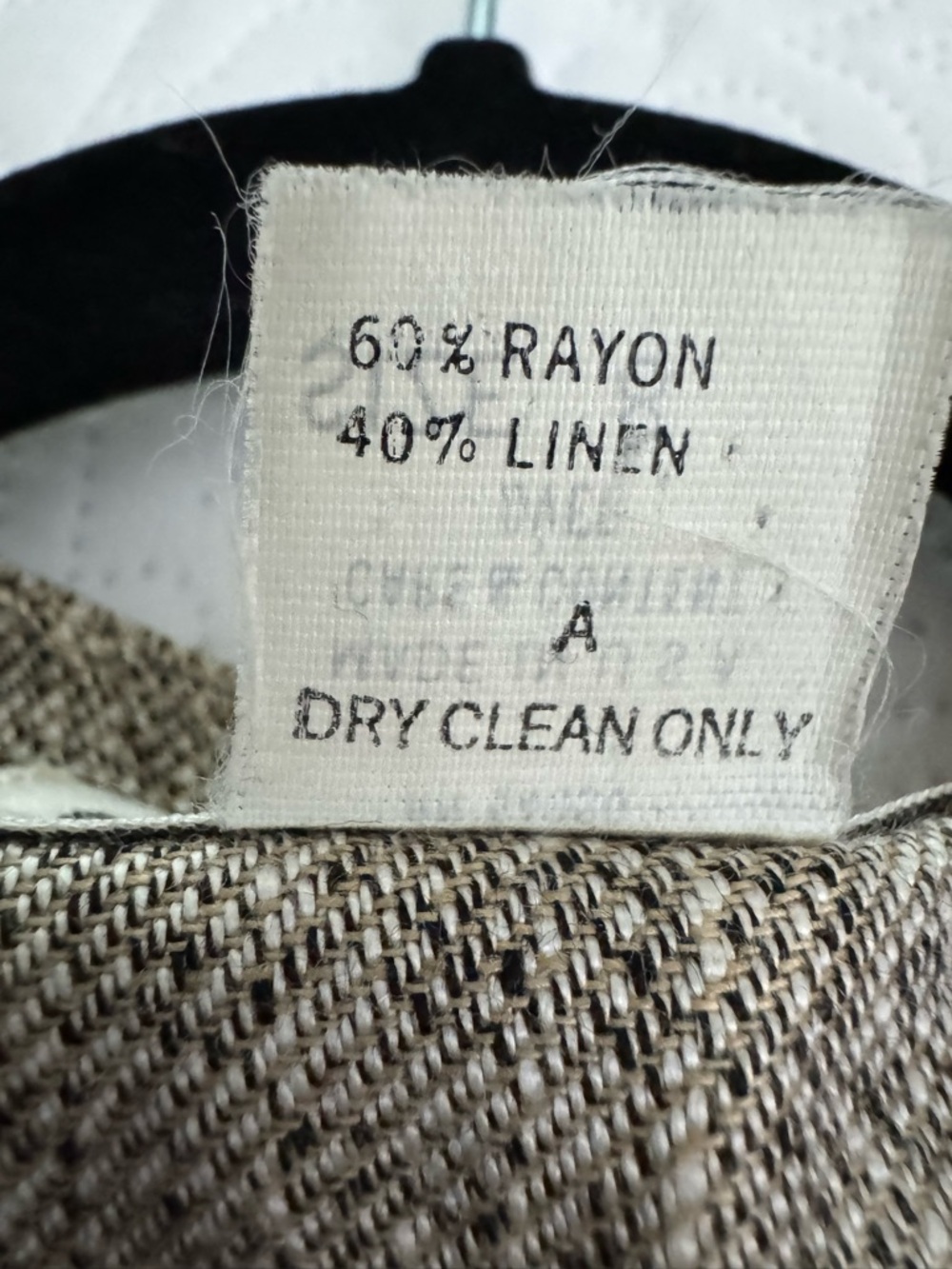 Vintage Christian Dior The Suit Longline Blazer Size 8 Rayon Linen Neutral USA - Picture 14 of 14